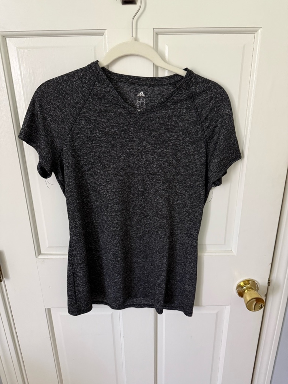 adidas Women's Charcoal Heather Short Sleeve Tee